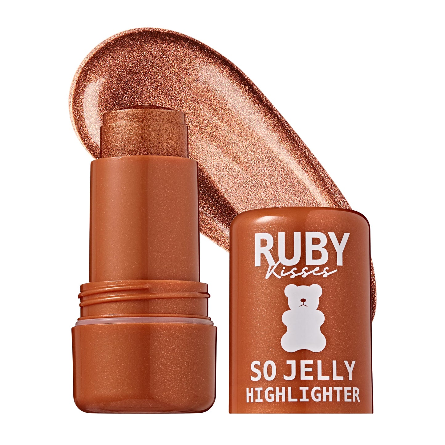 Ruby Kisses So Jelly Highlighter Stick, Cooling Bouncy Gel Highlighter, Buildable Long-Lasting Shimmer, Transfer & Crease Resistant Hydrating Formula Beauty & Personal Care Ruby Kisses