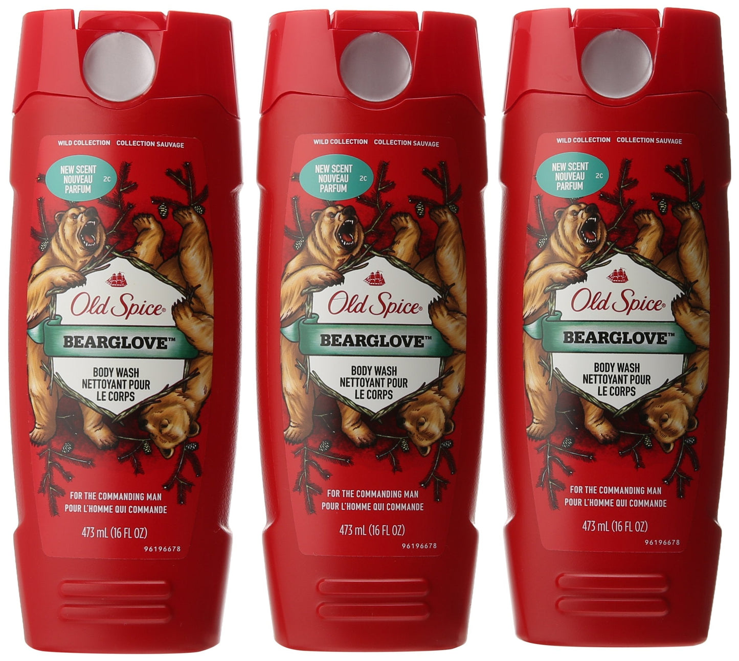Old Spice Wild Collection Bodywash, Bearglove, 16 Fl Oz (Pack of 3) Beauty & Personal Care Old Spice