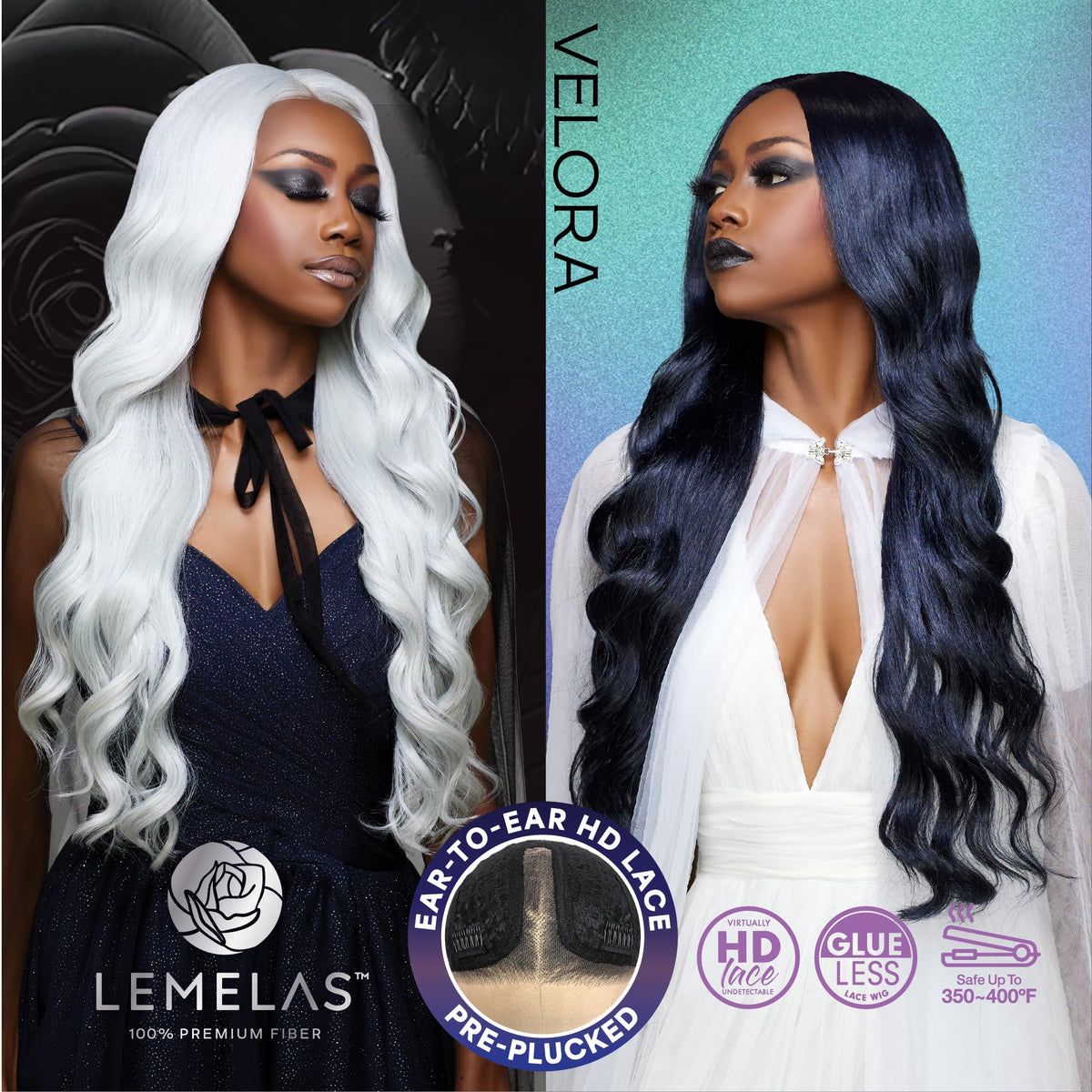 Sensationnel Lemelas LaceWig-Velora, ICYBLOOM