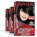 Revlon Permanent Hair Color, Permanent Hair Dye, Colorsilk with 100% Gray Coverage, Ammonia-Free, Keratin and Amino Acids, 11 Soft Black, 4.4 Oz (Pack Beauty & Personal Care REVLON