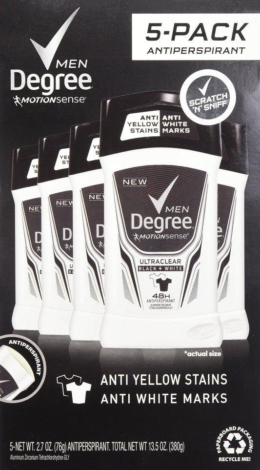 Degree Men Adrenaline Series Antiperspirant & Deodorant 2.7oz 5pack +1.7oz extra Beauty and Personal Care Degree