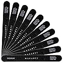 Makartt Nail File - 100/180 Grit Emery Boards for Nails, Professional Nail Files, 10pcs Double Sides Black Coarse Fingernail Filer for Acrylic Beauty & Personal Care Makartt