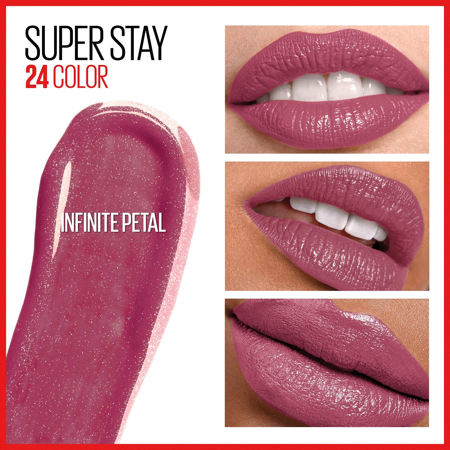 Maybelline Super Stay 24, 2-Step Liquid Lipstick Makeup, Long Lasting Highly Pigmented Color with Moisturizing Balm, Infinite Petal, Pink, 1 Count Beauty & Personal Care MAYBELLINE