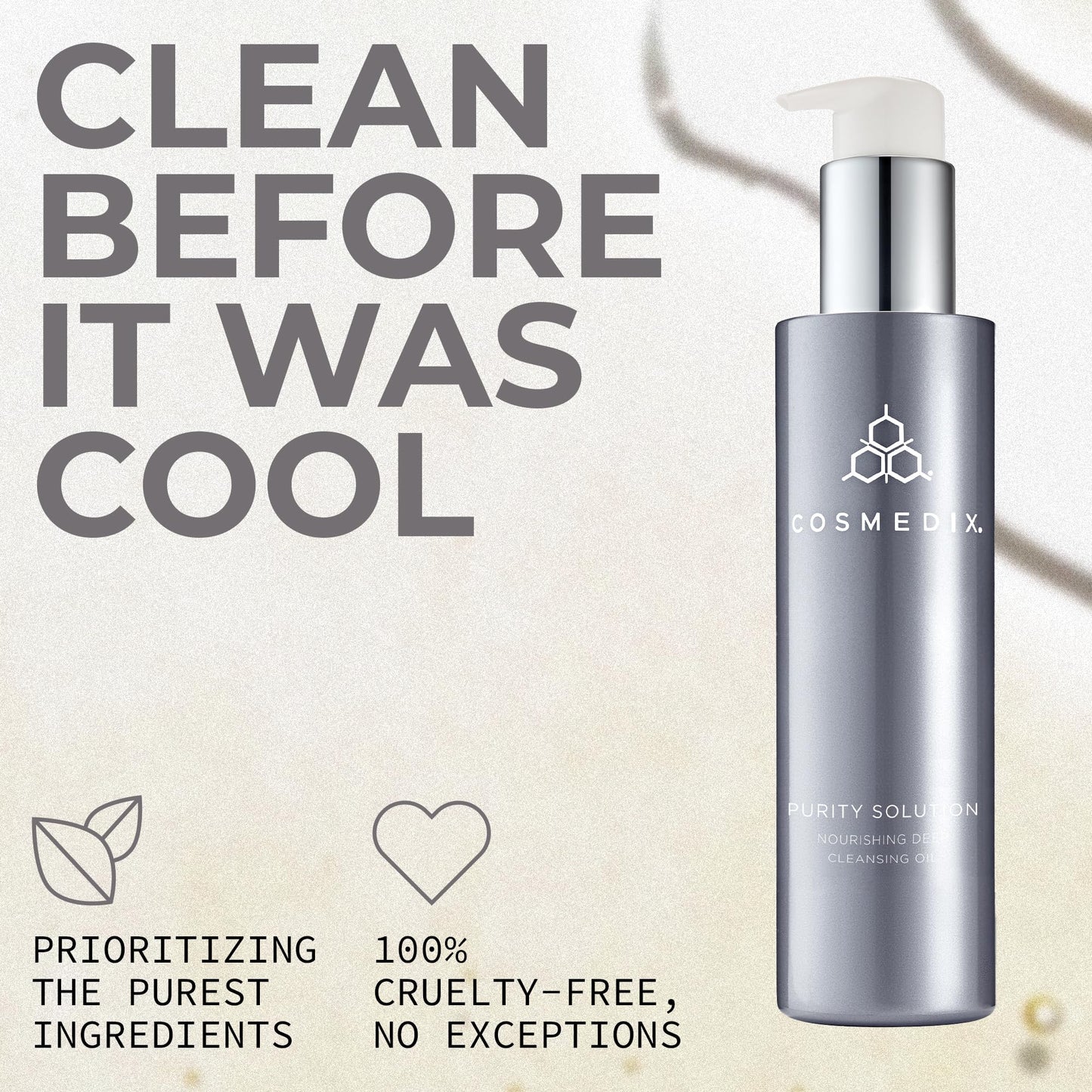 COSMEDIX Purity Solution Cleansing Oil - 2-in-1 Makeup Remover & Hydrating Facial Wash - Nutrient-Rich Cruelty-Free Skincare for Soft, Smooth Beauty & Personal Care COSMEDIX