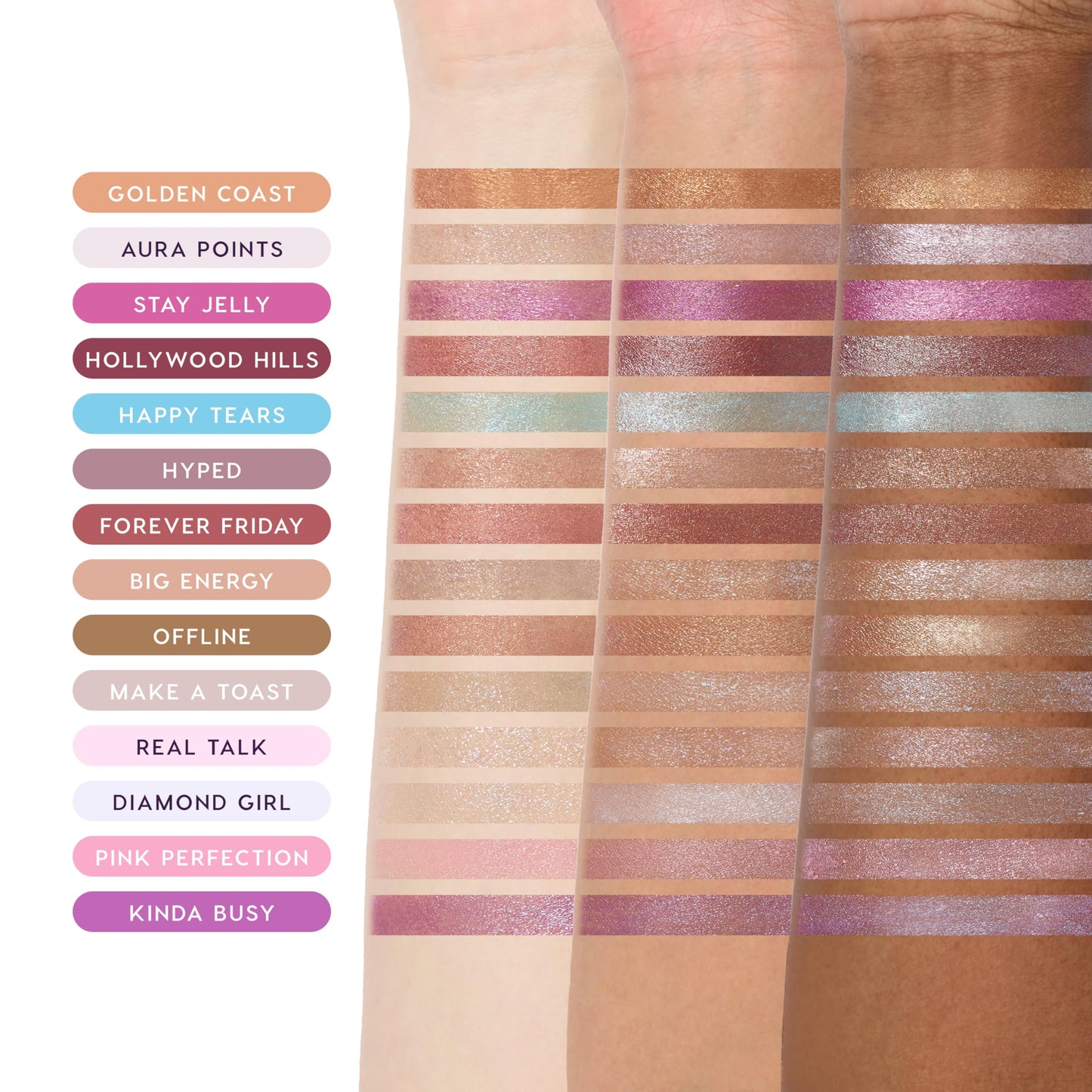 ColourPop Jelly Much Gel Eyeshadow Stick - Water-Based Shimmer Eye Shadow Stick + Topper for Eyes, Cheeks & Lips - Wet-Look Shine & Sparkle Finish Beauty and Personal Care ColourPop