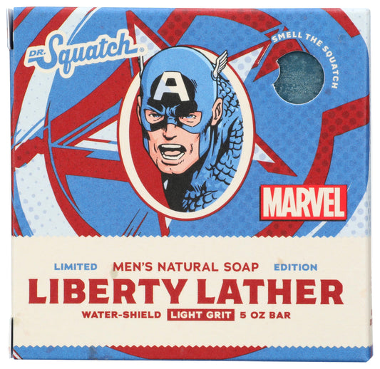 Dr. Squatch Natural Bar Soap Liberty Lather (Captain America) 5 oz. Beauty & Personal Care Dr. Squatch