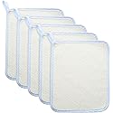Blulu 5 Pcs Exfoliating Wash Cloth Face Body Towel Dual Sided Exfoliating Scrub Towel Weave Beauty Skin Washcloth Soft Home Massage Bath Cloth (5) Beauty & Personal Care Blulu