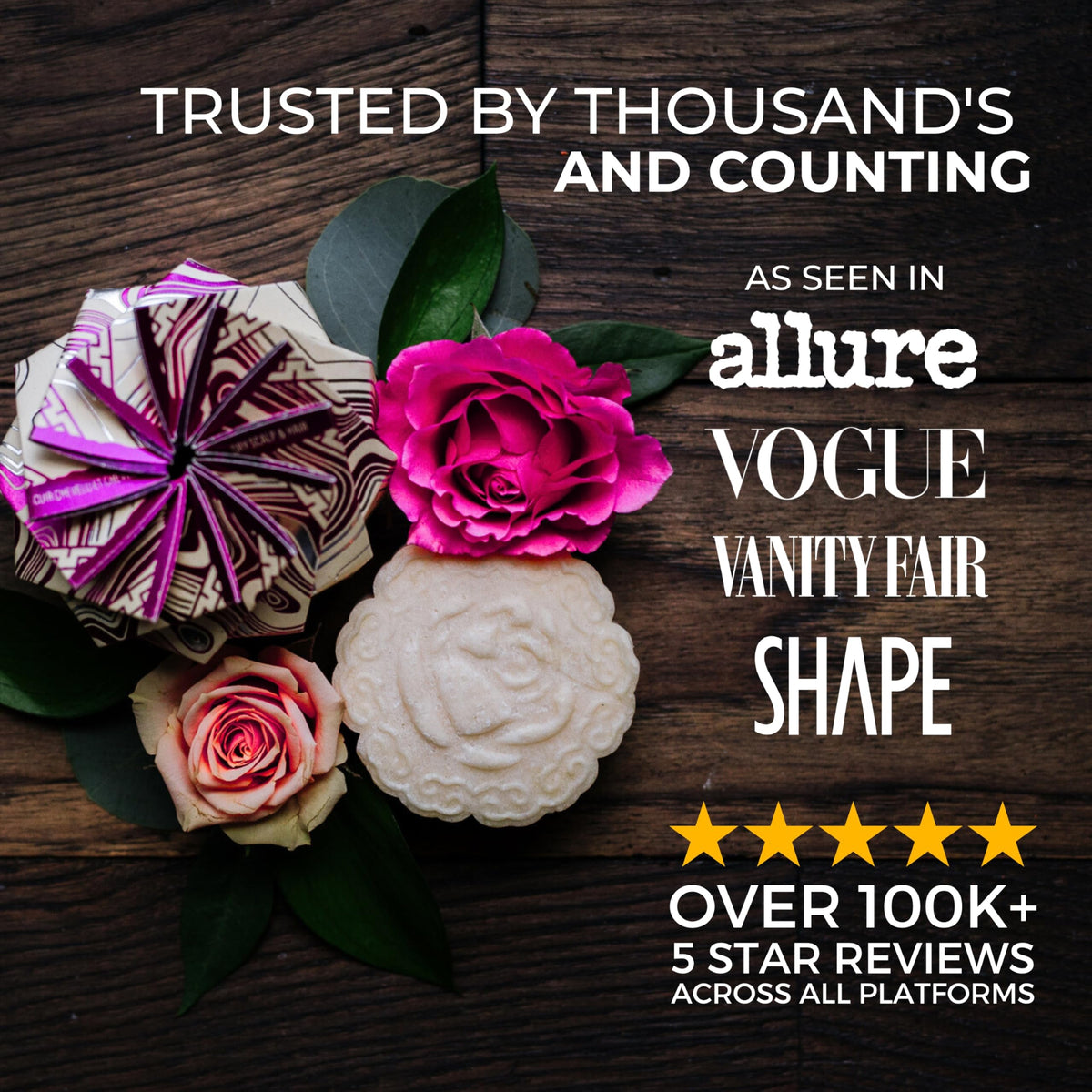 Viori Chamomile Rose Essential Oil Shampoo Bar Made with Rice Water - Handcrafted All Natural Shampoo Bars - Sulfate Free Beauty & Personal Care Viori