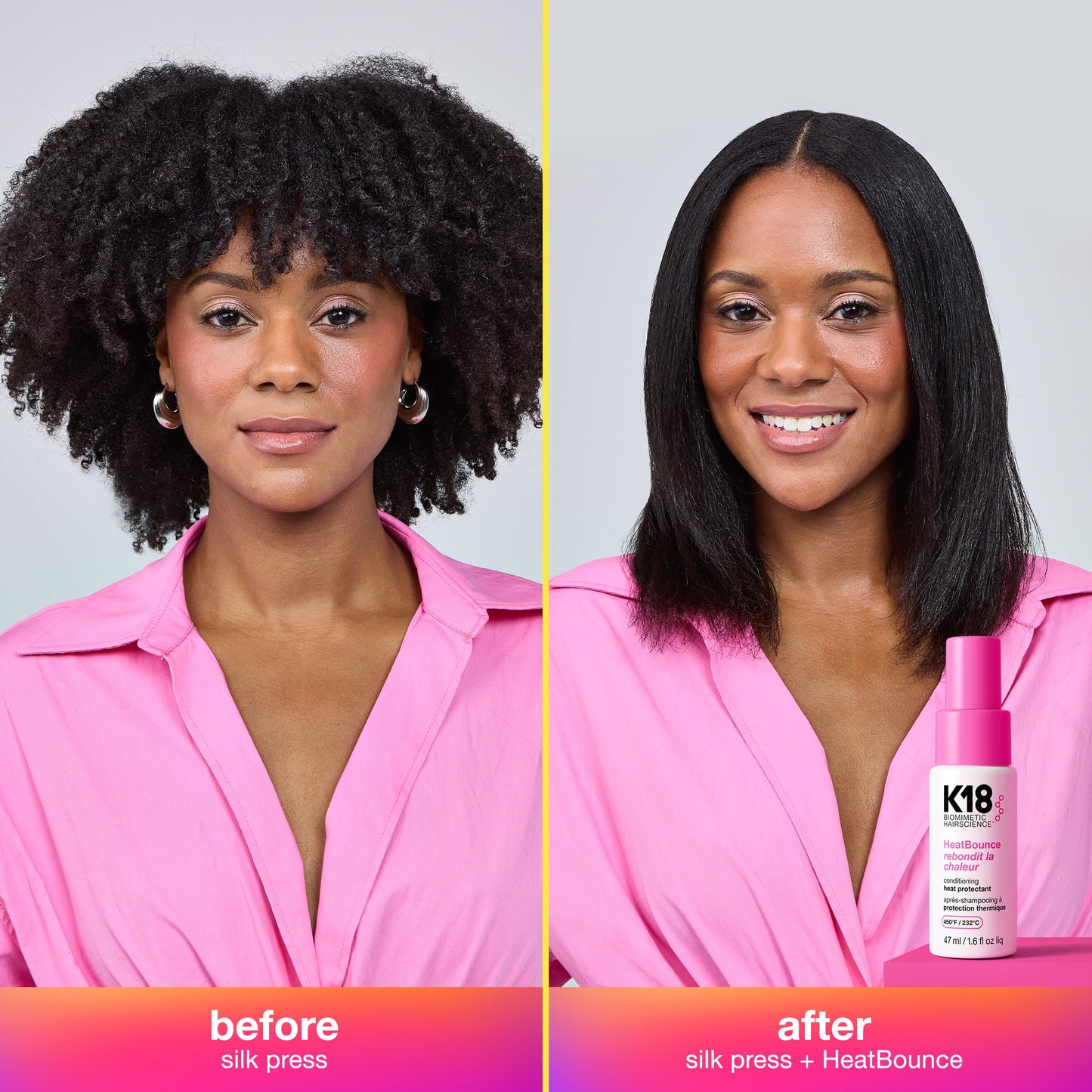 K18 HeatBounce Conditioning Heat Protection Spray for Hair + Leave In Conditioner - Detangles, Softens + Helps Reduce Breakage - Protects Up to 450°F Beauty and Personal Care K18