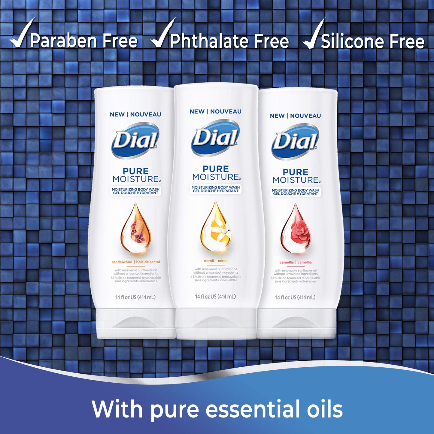 Dial Pure Moisture Body Wash, Neroli, 14 Ounce (Pack of 4) Beauty & Personal Care Dial