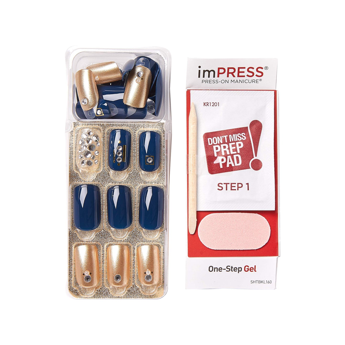 Kiss Impress Press-on Manicure One-Step Gel Nails Couture Collection - Haute (Pack of 1) Beauty & Personal Care imPRESS
