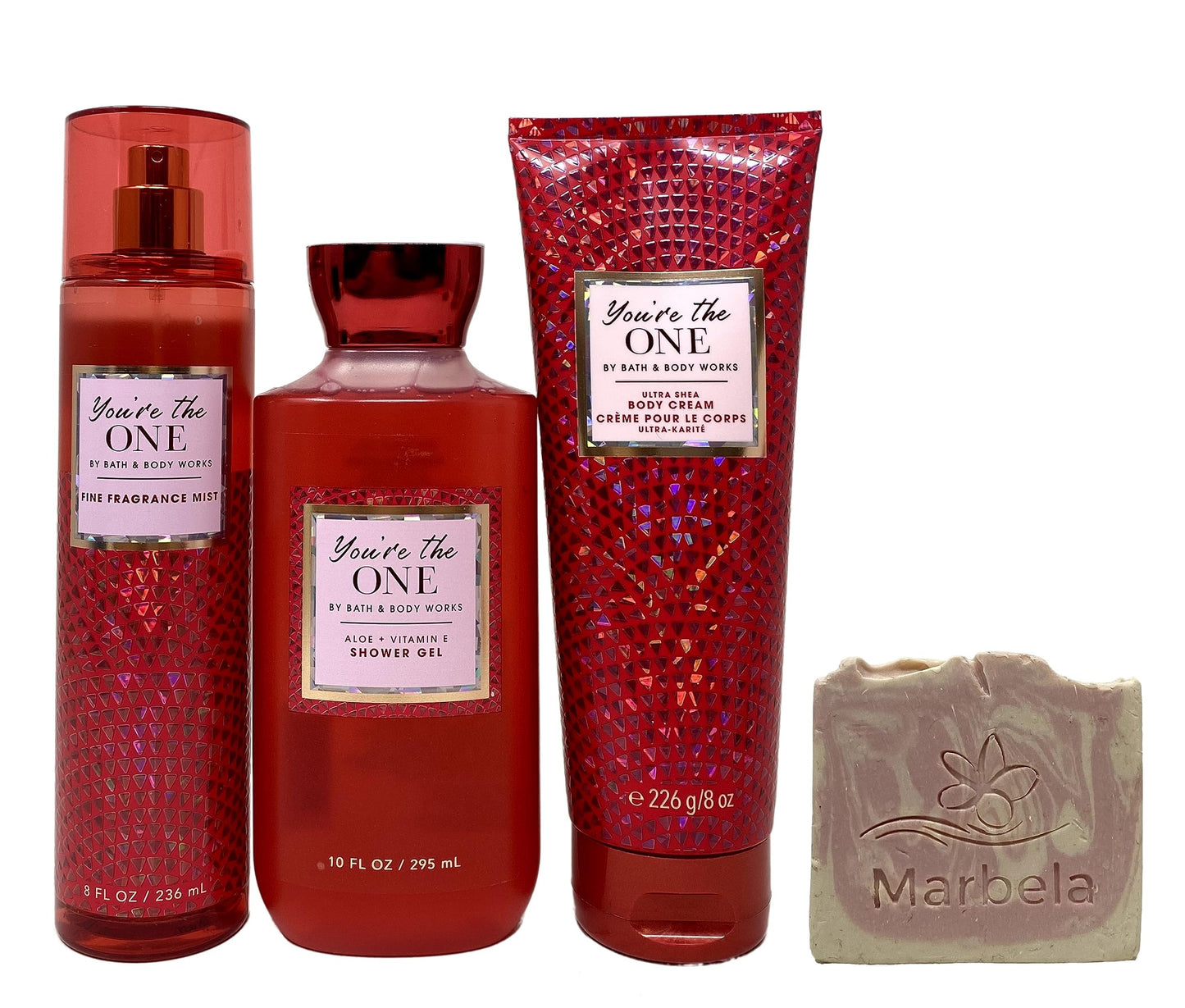 Bath & Body Works You're The One 3 Piece Gift Set - Shower Gel, Body Cream and Fragrance Mist with a Himalayan Salts Springs Sample Soap Beauty and Personal Care Bath & Body Works