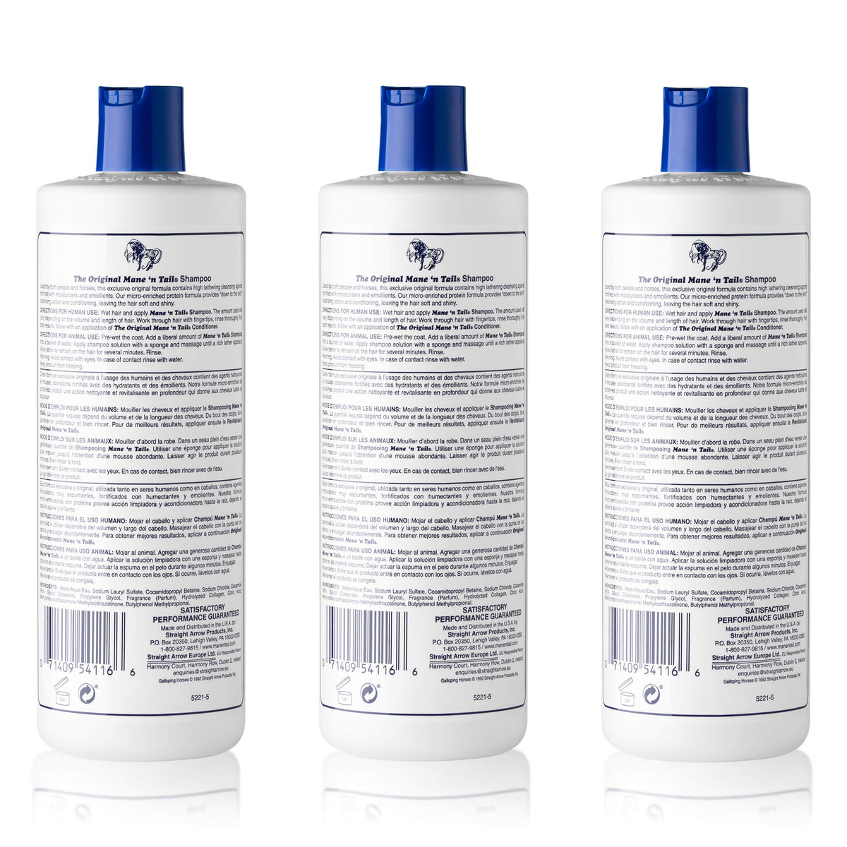 Mane 'n Tail Original Formula For Thicker Fuller Stronger Hair 16 oz (3 pack Shampoo)