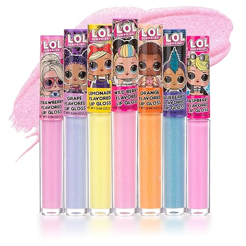 L.O.L Surprise 7-Pack Lip Gloss for Girls, Lol Lip Gloss Beauty & Personal Care L.O.L. Surprise!