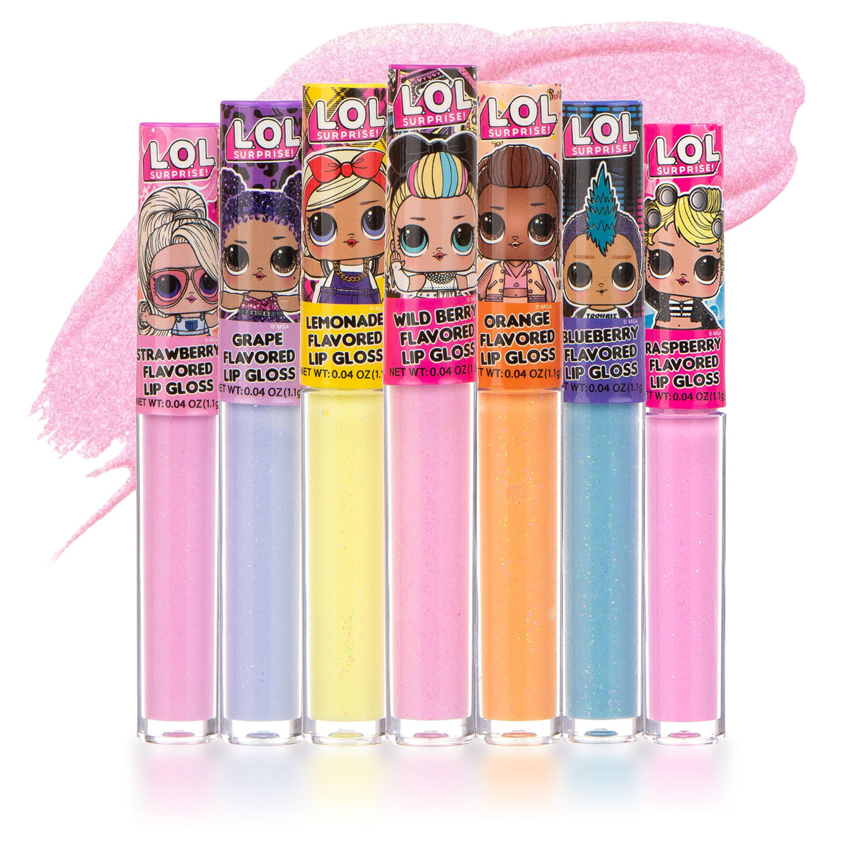 L.O.L Surprise 7-Pack Lip Gloss for Girls, Lol Lip Gloss Beauty & Personal Care L.O.L. Surprise!
