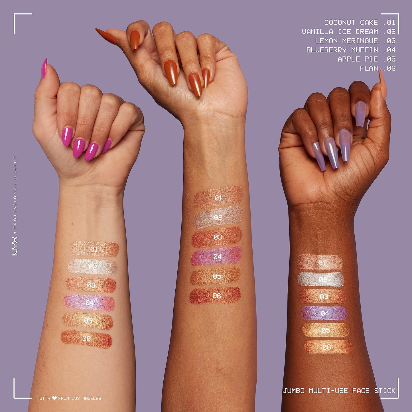 NYX PROFESSIONAL MAKEUP, Jumbo Multi-Use Face Highlighter Stick - Vanilla Ice Cream Beauty & Personal Care NYX PROFESSIONAL MAKEUP