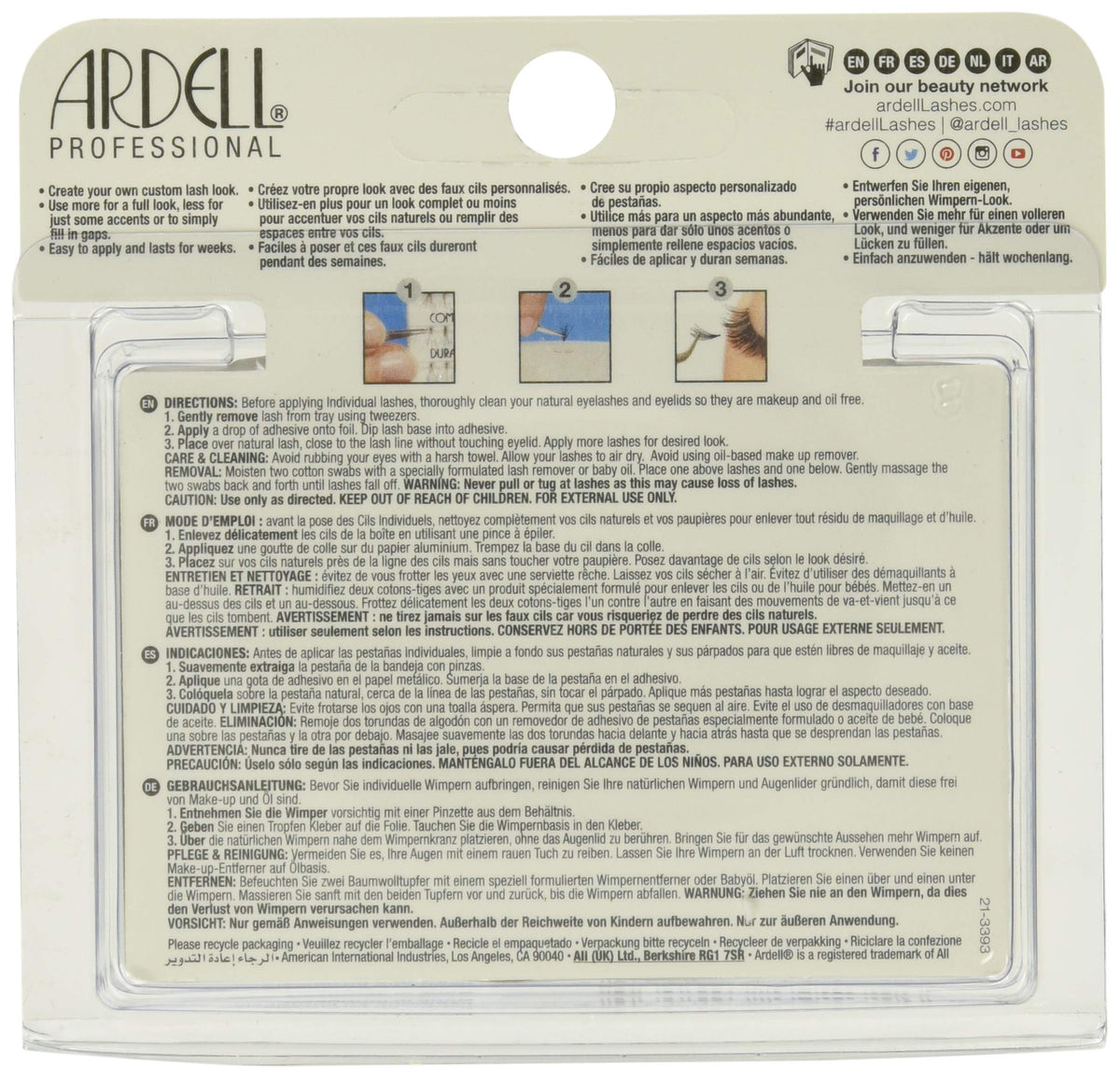 Ardell Duralash Knot-Free Individual Lash, Brown, Medium Beauty & Personal Care Ardell