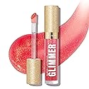 REVLON Super Lustrous Glimmer Gloss, Non-Sticky Lip Gloss, High-Shine Finish, Plant-Based Glitter, 007 Haute Honey, 0.13 fl oz Beauty & Personal Care REVLON