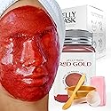 BRÜUN Jelly Mask Jar Red Gold Lactic AC AHA Peel-Off Face Care Rubber Mask | 23 fl oz Skin Care Moisturizing Gel Mask Jar Spa Set Beauty & Personal Care BRÜUN