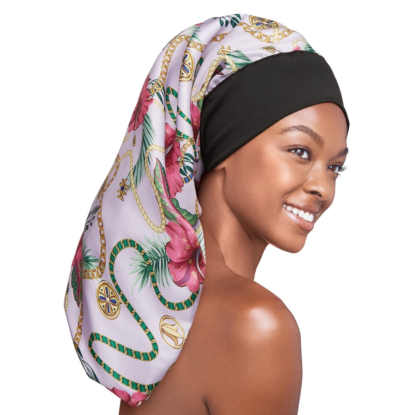 Red by Kiss Silky Braid Bonnet Wide Edge Bonnet Sleep Cap, Frizz Free Bonnet (Luxury) Beauty and Personal Care Red by Kiss