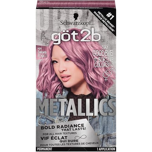 Got2b Metallics Permanent Hair Color, M84 Sakura Pink Beauty & Personal Care Got2B