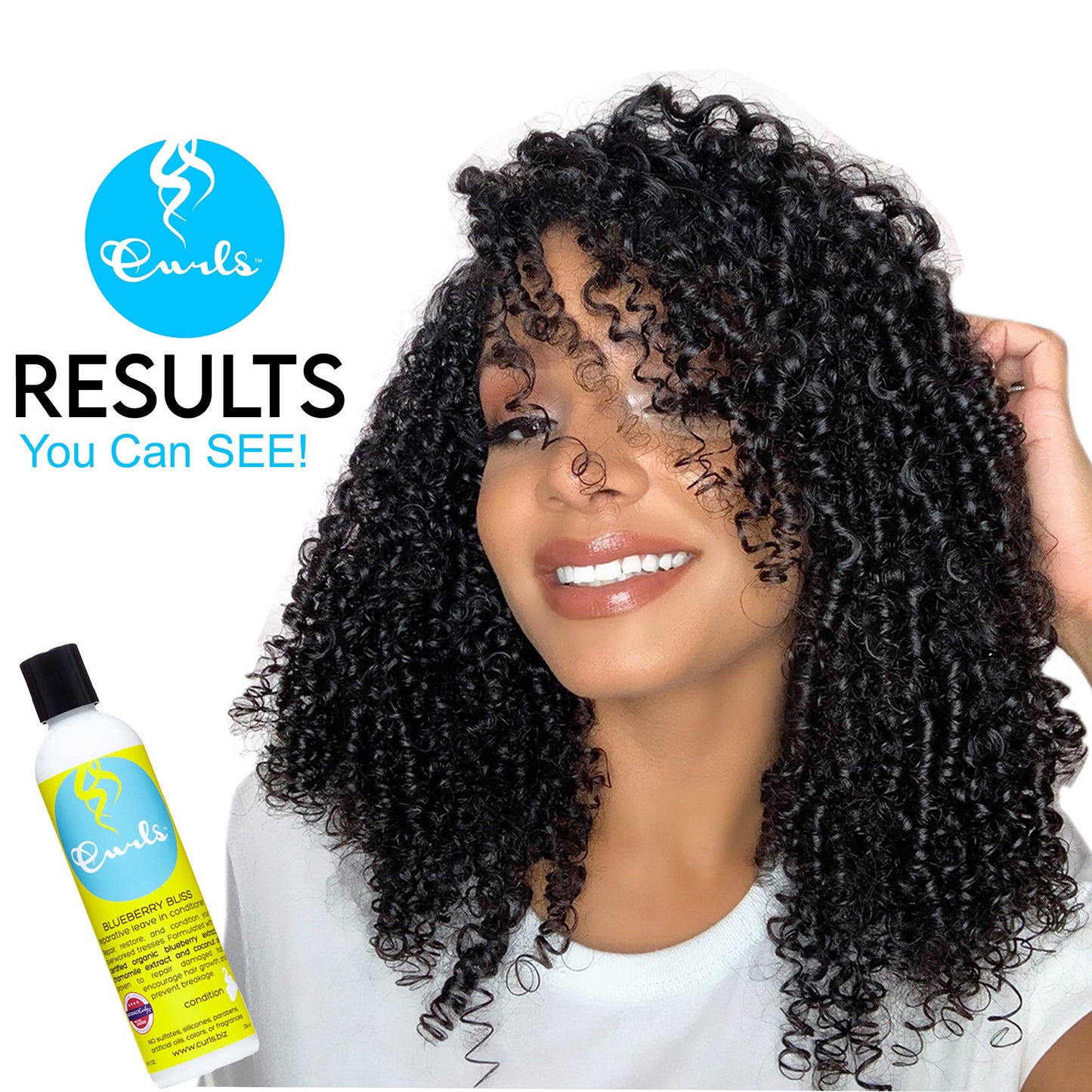 Curls Blueberry Bliss Reparative Leave In Conditioner - Repair Damage and Prevent Breakage - Encourage Hair Growth - For Wavy, Curly, and Coily Hair Beauty and Personal Care Curls