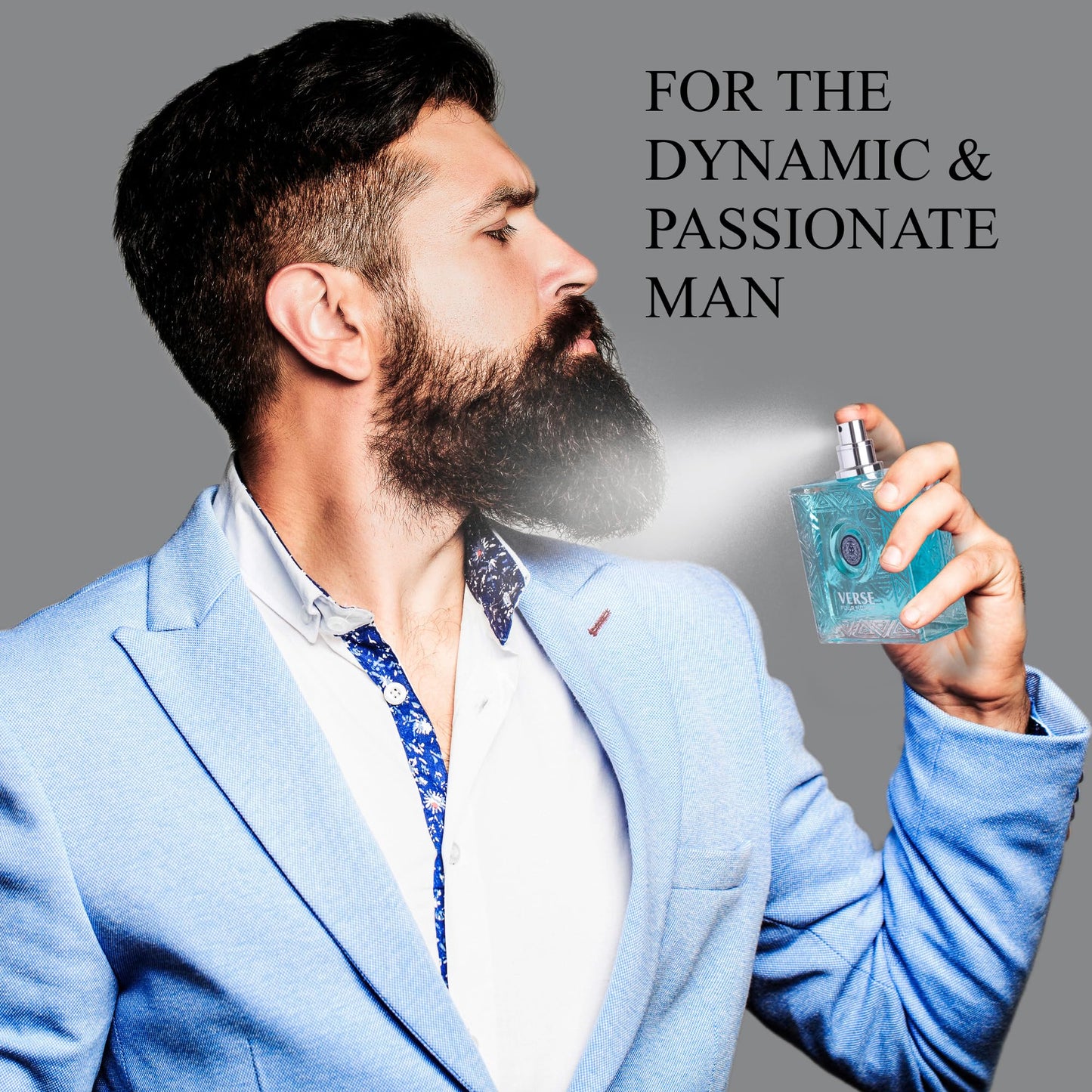 NovoGlow Verse Pour Homme Eau De Parfum Spray for Men Long Lasting Citrusy Floral & Masculine Fragrance Smell Fresh All Day Long Gift for Men for All Beauty & Personal Care NovoGlow