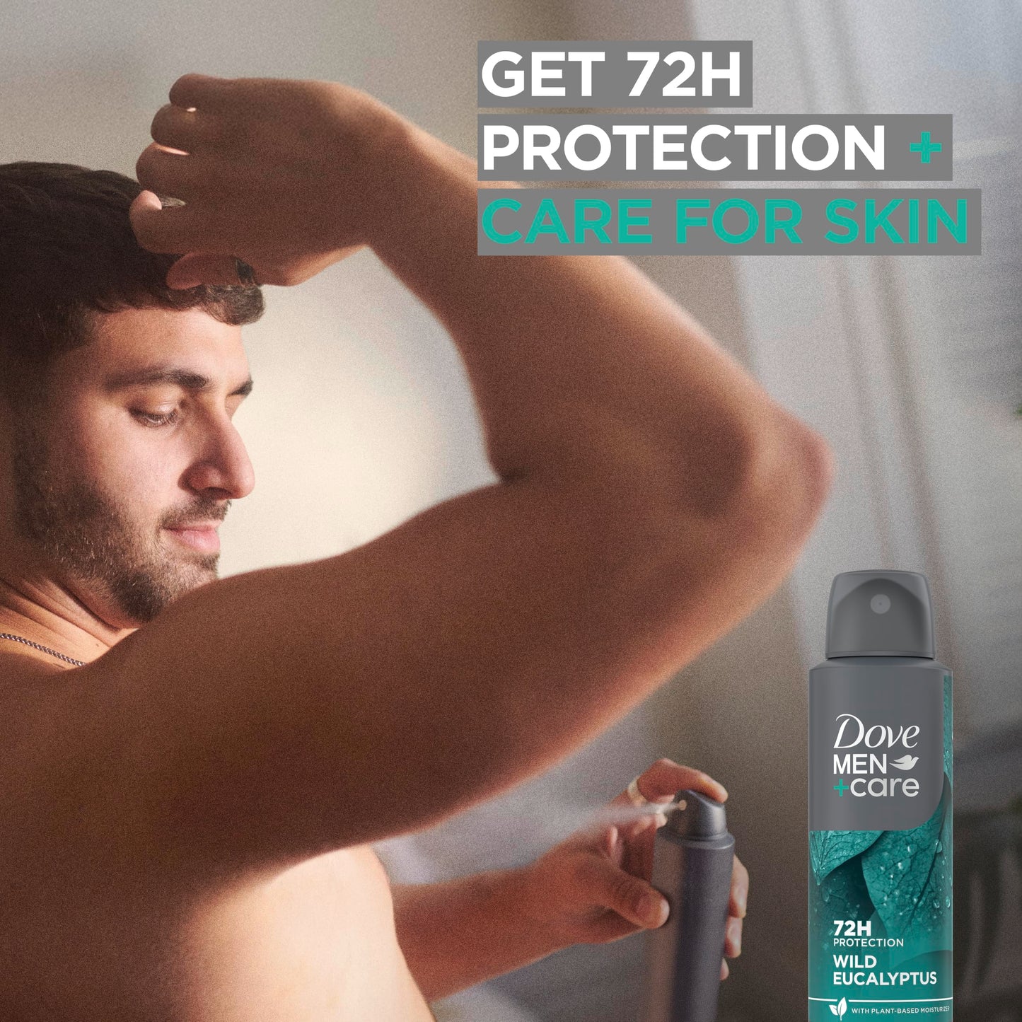 Dove Men+Care Antiperspirant Dry Spray 72H Protection Eucalyptus + Birch With a Plant-Based moisturizer 3.8 OZ Beauty & Personal Care Dove