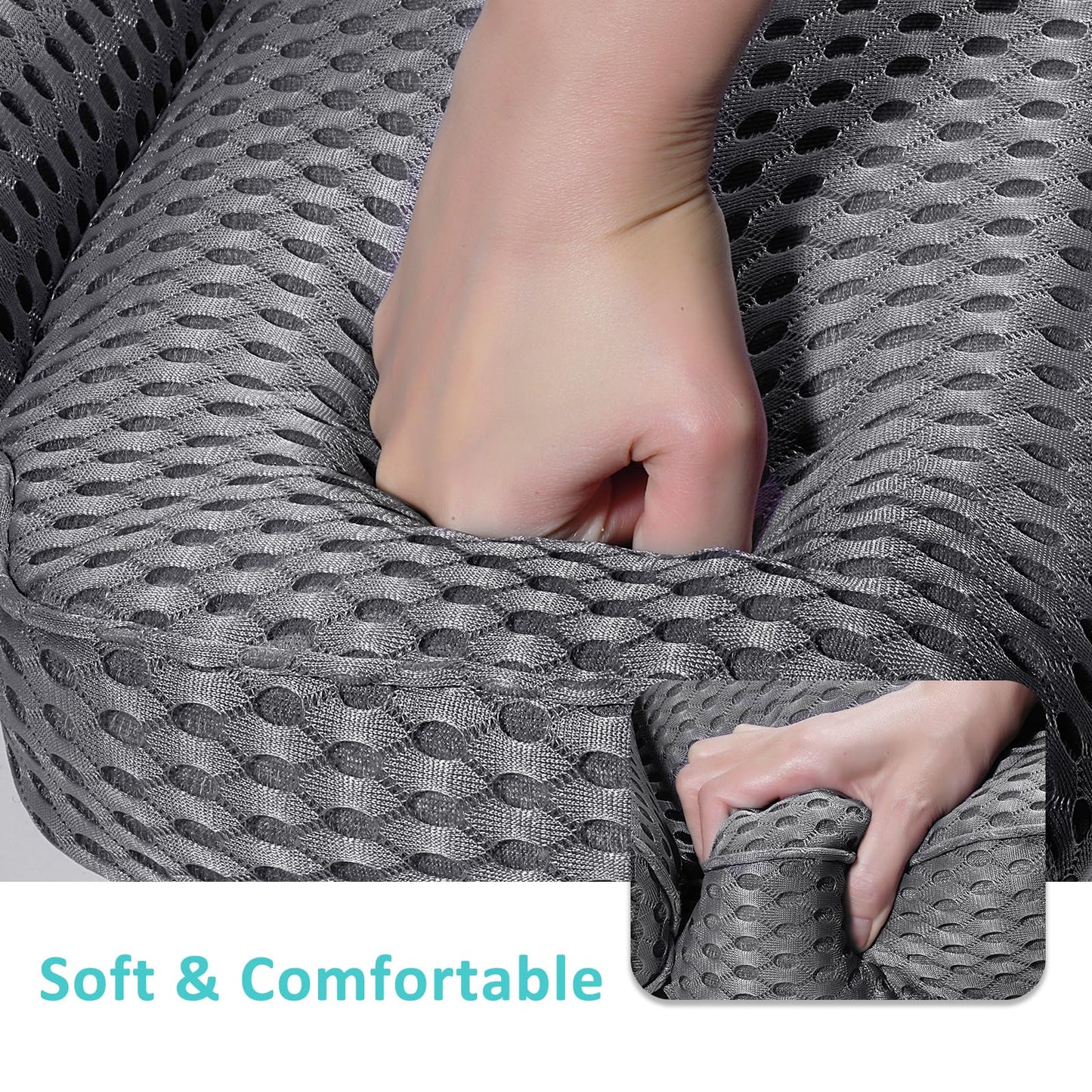 Bath Pillow for Tub Support Neck and Back, Bathtub Pillow Bath Accessories for Bathtub Women, Hot Tub Accessories for Adults Gray Beauty and Personal Care YIGO MASTER