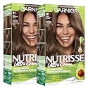 Garnier Nutrisse Ultra Crème Hair Color, Permanent Hair Dye with 100% Gray Coverage, Vegan & Cruelty-Free, 61 Light Extra Ash Brown (Mochaccino), 2 Beauty & Personal Care Garnier