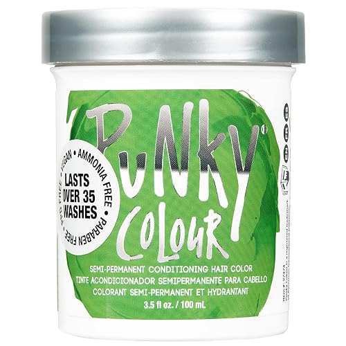 Punky Spring Green Semi Permanent Hair Color - Vegan & Cruelty-Free Conditioning Hair Dye, Lasts Up to 35 Washes, 3.5 fl oz Beauty & Personal Care Punky