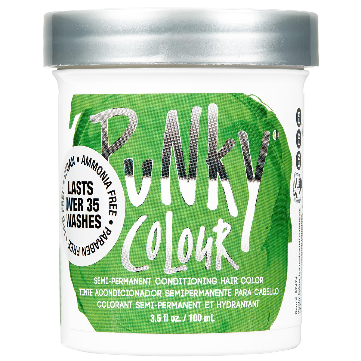 Punky Spring Green Semi Permanent Hair Color - Vegan & Cruelty-Free Conditioning Hair Dye, Lasts Up to 35 Washes, 3.5 fl oz Beauty & Personal Care Punky