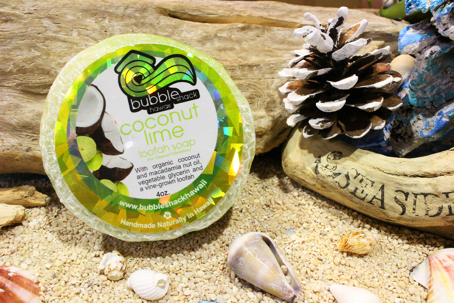 Bubble Shack Hawaii Coconut Lime Loofah Soap Beauty & Personal Care Bubble Shack Hawaii