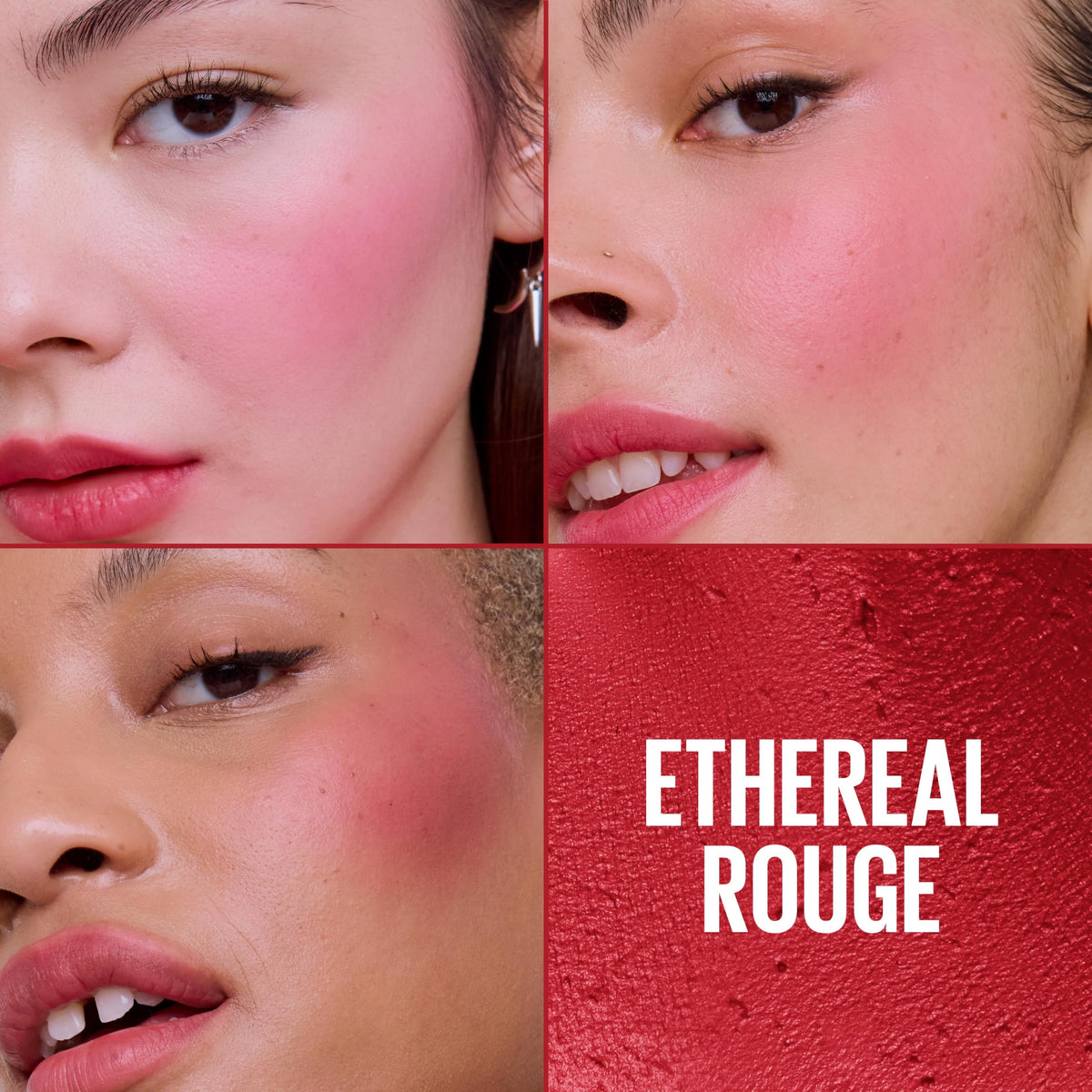 Maybelline Cloudtopia Blush for Cheeks and Lip Mousse, Ultra-Vivid, Pigmented Formula for Up to 14HR of Blush and Lip Makeup Color, Ethereal Rouge, 1