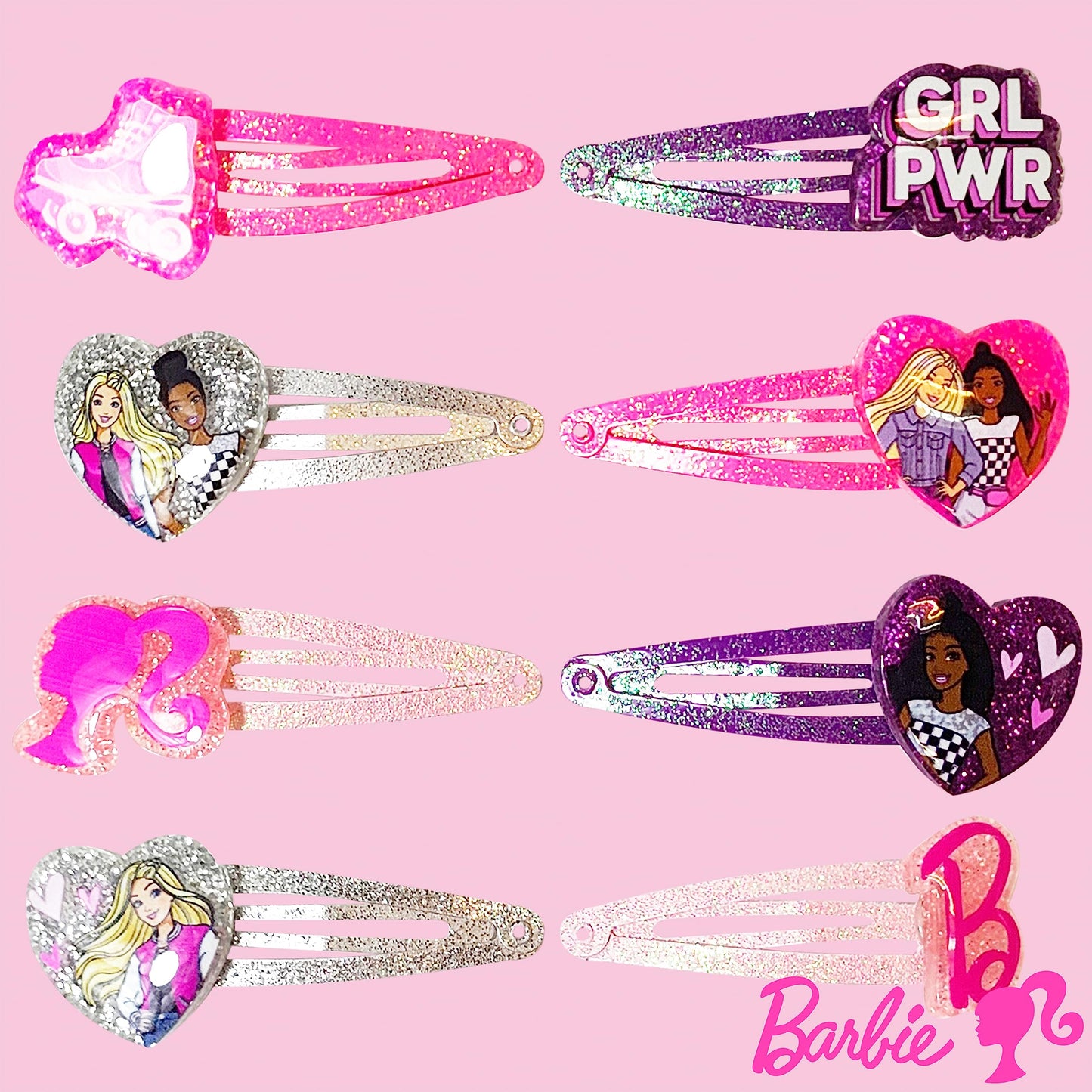 LUV HER Harry Potter Kids Hair Clips for Girls Snap Clips 8 Pack Multi Color Ages 3+ Beauty and Personal Care LUV HER