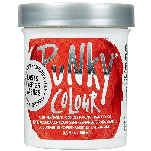Punky Fire Semi Permanent Hair Color - Vegan & Cruelty-Free Conditioning Hair Dye, Lasts Up to 25 Washes, 3.5 fl oz Beauty & Personal Care Punky