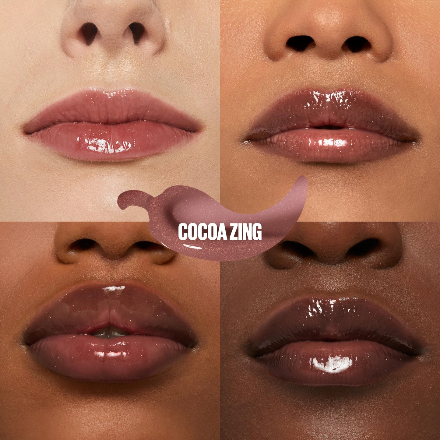 MAYBELLINE Lifter Gloss Lifter Plump, Plumping Lip Gloss with Chili Pepper and 5% Maxi-Lip, Cocoa Zing, Sheer Cool Brown, 1 Count Beauty & Personal Care MAYBELLINE