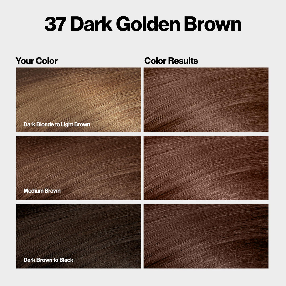 Revlon ColorSilk with Bond Repair Complex, Brown Permanent Hair Color, 100% Gray Coverage, Ammonia Free Hair Dye, Vegan Keratin, 37 Dark Golden Brown Beauty & Personal Care REVLON