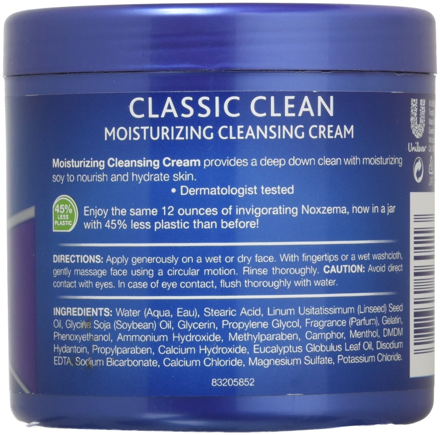 Noxzema Classic Clean Moisturizing Cleansing Cream Unisex, 12 Ounce (Pack of 2) Beauty & Personal Care Noxzema