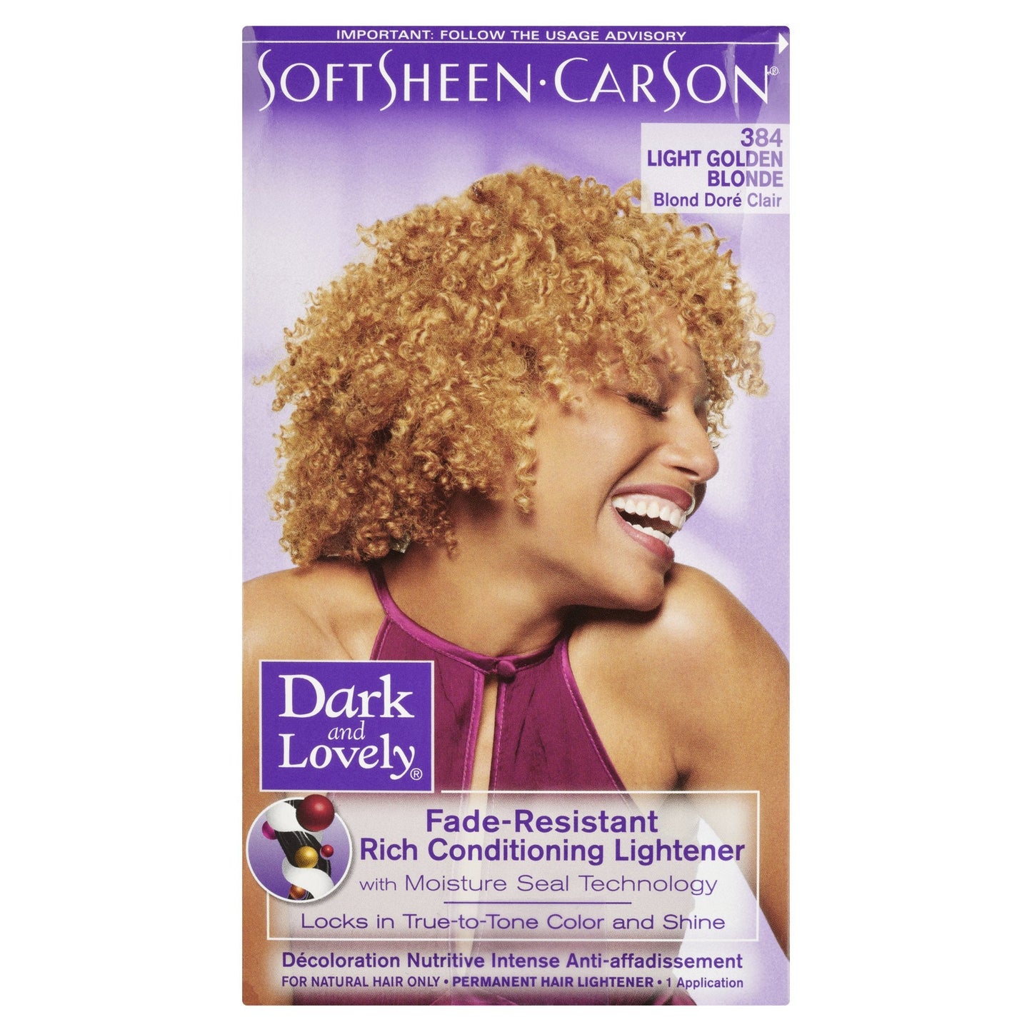 SoftSheen-Carson Dark and Lovely Permanent Hair Color Number 384, Light Golden Blonde by SoftSheen-Carson Beauty & Personal Care SoftSheen