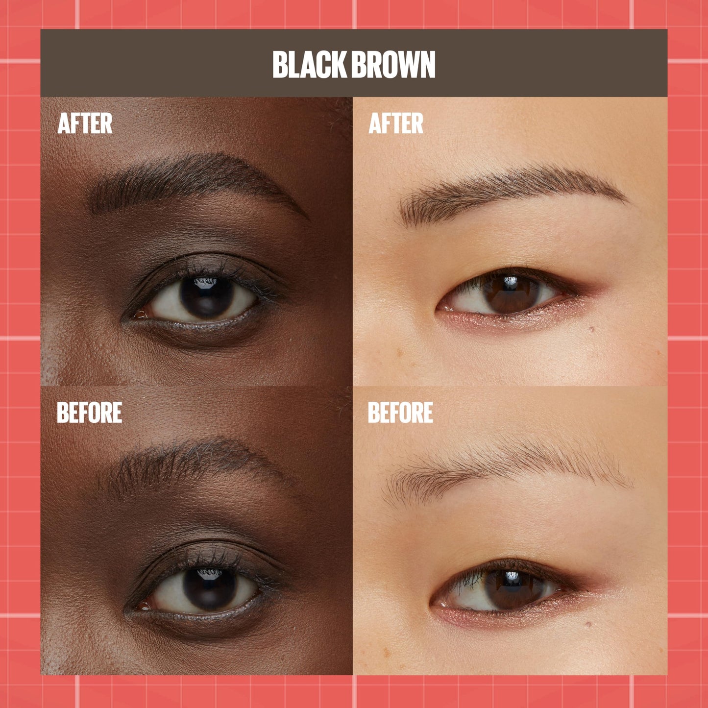 Maybelline Build-A-Brow 2-in-1 Brow Pen and Sealing Eyebrow Gel, Eyebrow Makeup for Real-Looking, Fuller Brows, Black Brown, 1 Count Beauty & Personal Care MAYBELLINE