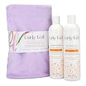 Curly Girl Shampoo, Conditioner & Anti Frizz Microfiber Towel Set (Lavender) Beauty & Personal Care Curly Girl