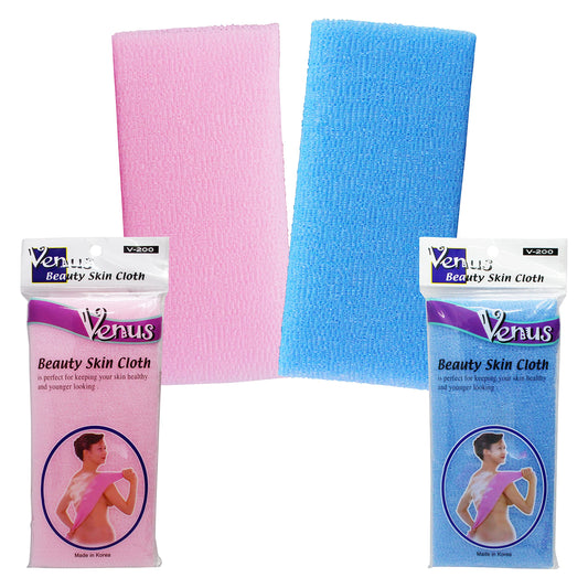 Venus Beauty Bath Shower Exfoliating Towel Cloth Nylon Mesh Korean Loofah Scrub Washcloth Back Scrubber, Assorted Colors (8 Pack) Beauty and Personal Care Venus Beauty