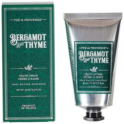Pre de Provence Bergamot & Thyme Men's Fragrance Collection, Shave Cream, 75 ML Beauty & Personal Care Pre de Provence
