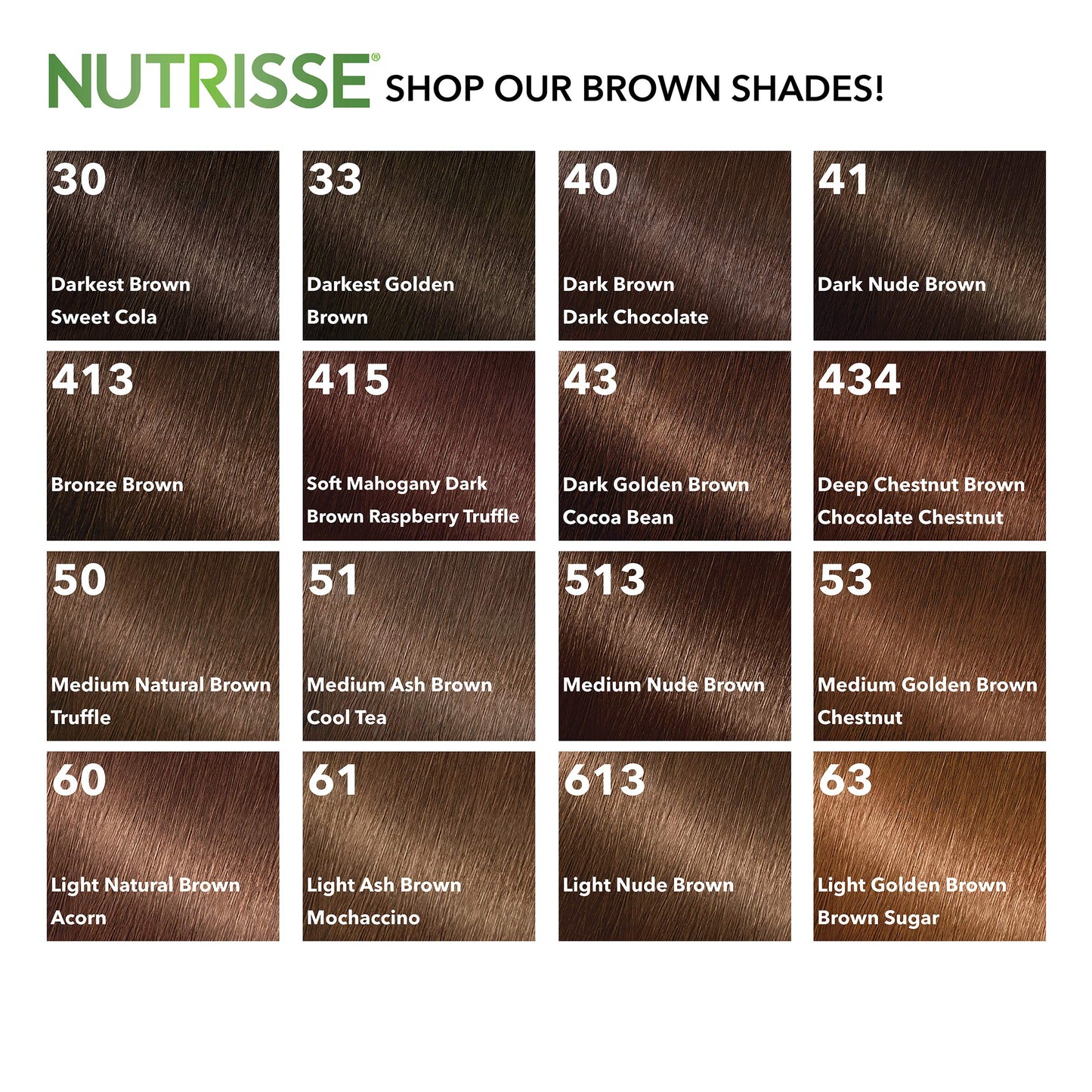 Garnier Nutrisse Nourishing Color Creme, 53 Medium Golden Brown, One Application, 1 Count (Pack of 12) Beauty & Personal Care Garnier