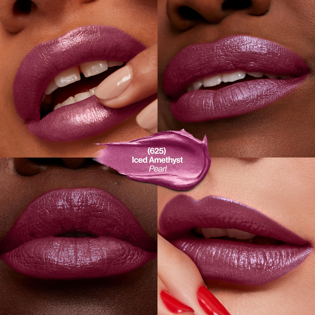 Revlon Super Lustrous Lipstick, Creamy Formula For Soft, Fuller-Looking Lips, Moisturized Feel, 625 Iced Amethyst, 0.15 oz Beauty & Personal Care REVLON