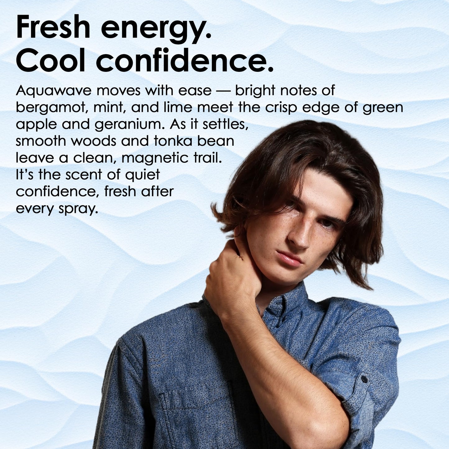 TAHARI Aquawave Eau de Toilette for Men - Long-Lasting Fresh Aquatic Cologne with Bergamot, Marine & Cedarwood - Bold, Clean & Refreshing Men’s Beauty & Personal Care TAHARI