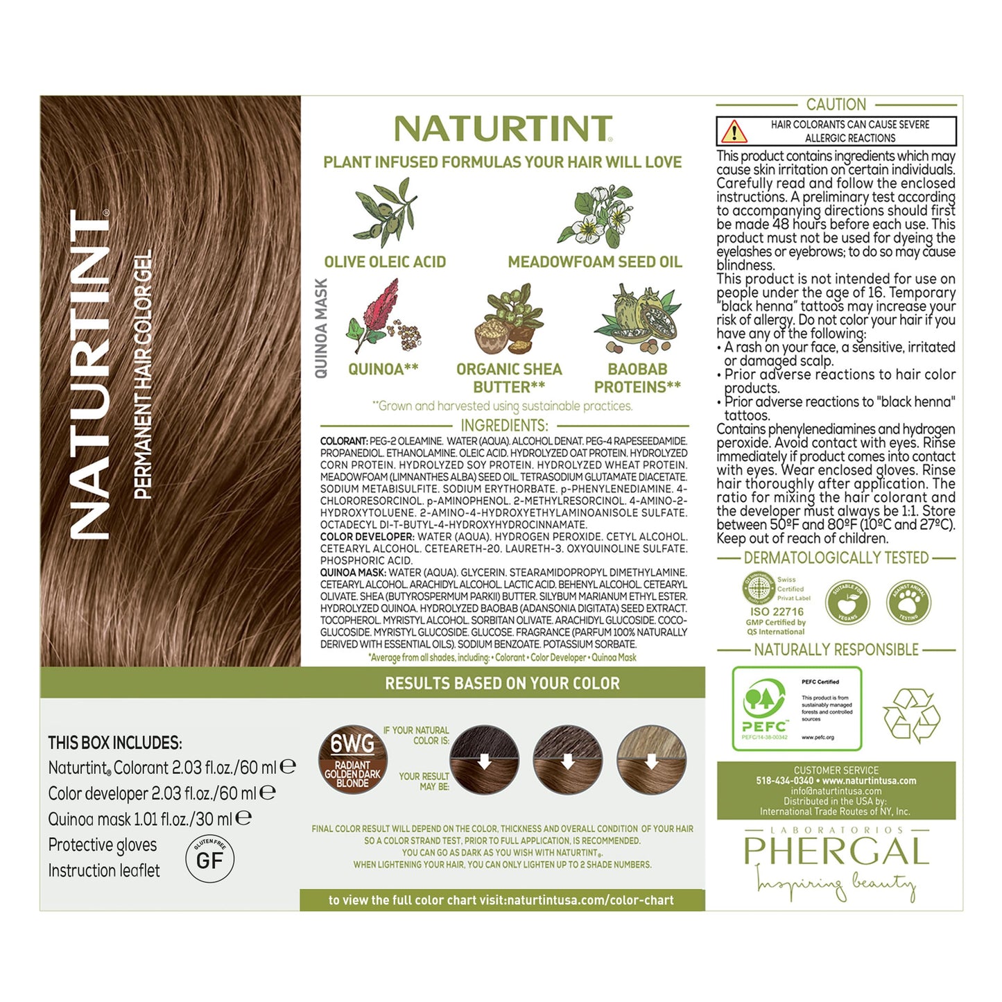 Naturtint 6WG Radiant Golden Dark Blonde Permanent Hair Color (Pack of 1), Ammonia Free, Vegan, Cruelty Free, up to 100% Gray Coverage, Long Lasting Beauty & Personal Care Naturtint