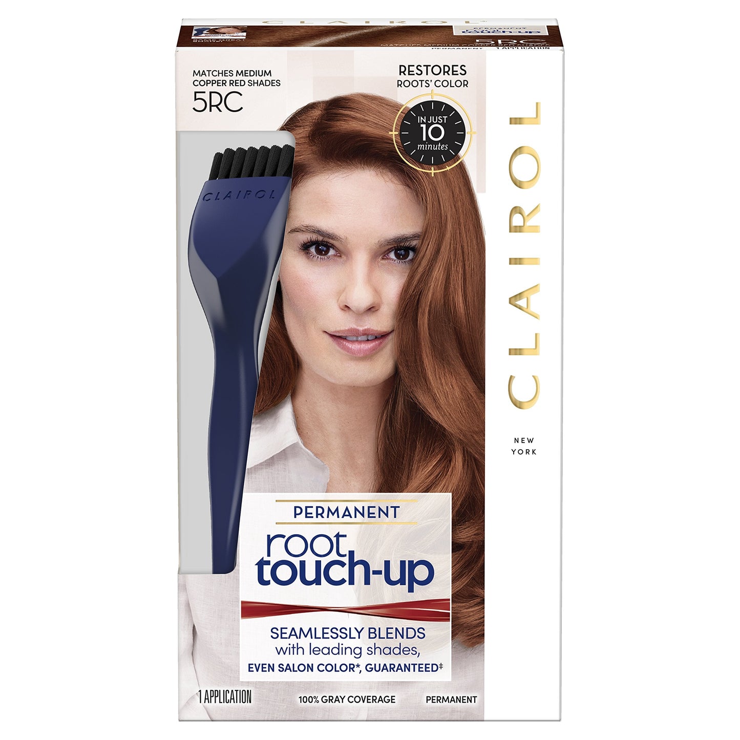 Clairol Root Touch-Up by Nice'n Easy Permanent Hair Dye, 5RC Medium Copper Red Hair Color, Pack of 1 Beauty & Personal Care Clairol