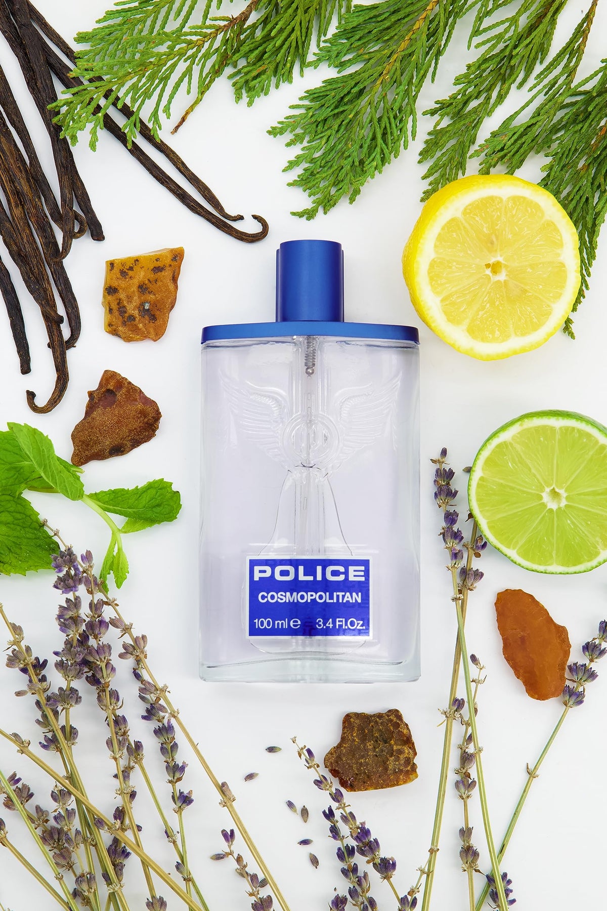 Cosmopolitan By Police - Fragrance For Men - Top Notes Of Mint And Sage - Middle Notes Of Jasmine And Nutmeg - Base Notes Of Vanilla And Sandalwood Beauty & Personal Care Police